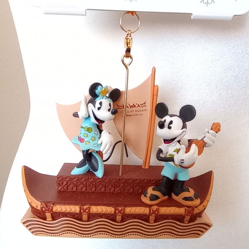 Disney Aulani Mickey and Minnie Ornament